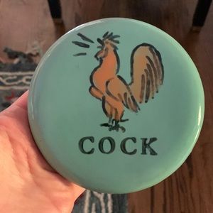 "Cock" ceramic rooster wall mount